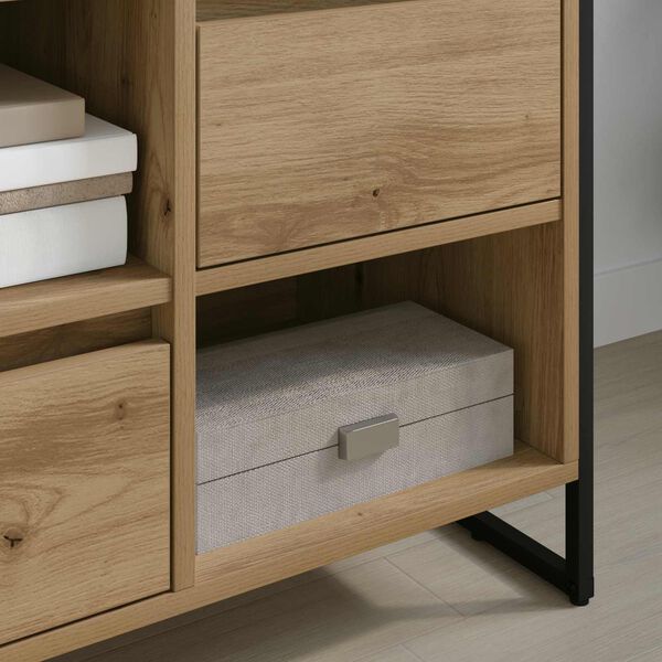 vidaXL TV-skap Kunstnerisk Eik 100 x 36 x 49,5 cm Konstruert tre