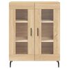 vidaXL Highboard sonoma eik 69,5x34x180 cm konstruert tre