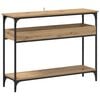 vidaXL Konsollbord artisan eik 100 x 29 x 75 cm Konstruert tre