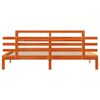 vidaXL Sengeramme med hodegavl voksbrun 180x200 cm heltre furu