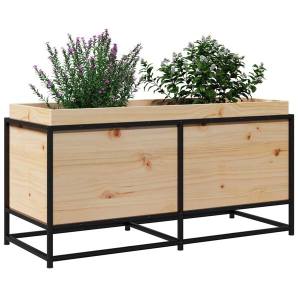 vidaXL Plantekasse 100x40x50 cm heltre furu