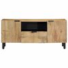 vidaXL TV-benk brun 105x33x46 cm heltre mango