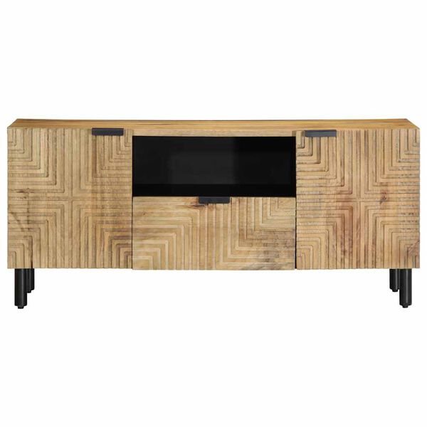 vidaXL TV-benk brun 105x33x46 cm heltre mango