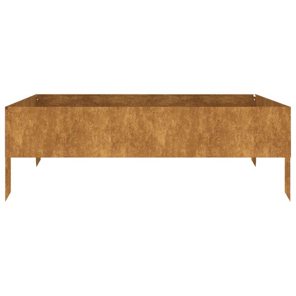 vidaXL Høybed 100x100x33,5 cm cortenstål