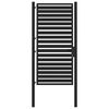 vidaXL Hageport l&aring;sbar svart 100x180 cm aluminium