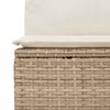 vidaXL Hagesofaer med puter 10 deler beige polyrotting akasie