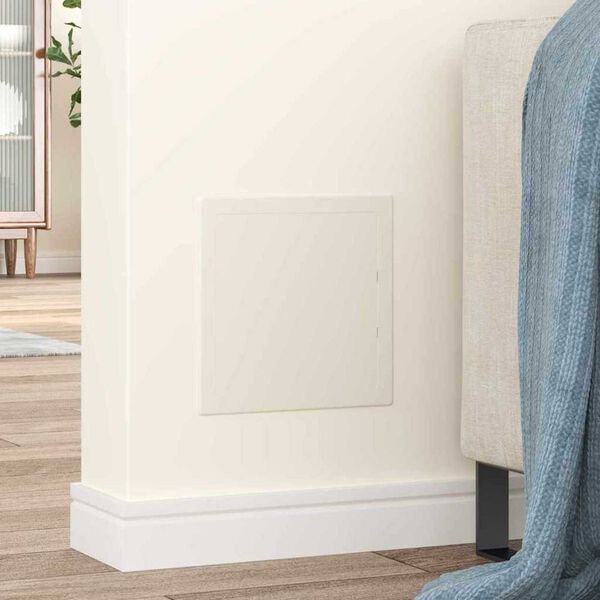 vidaXL Tilkomstpaneler 2 pcs Hvit 20 x 20 cm ABS-plast