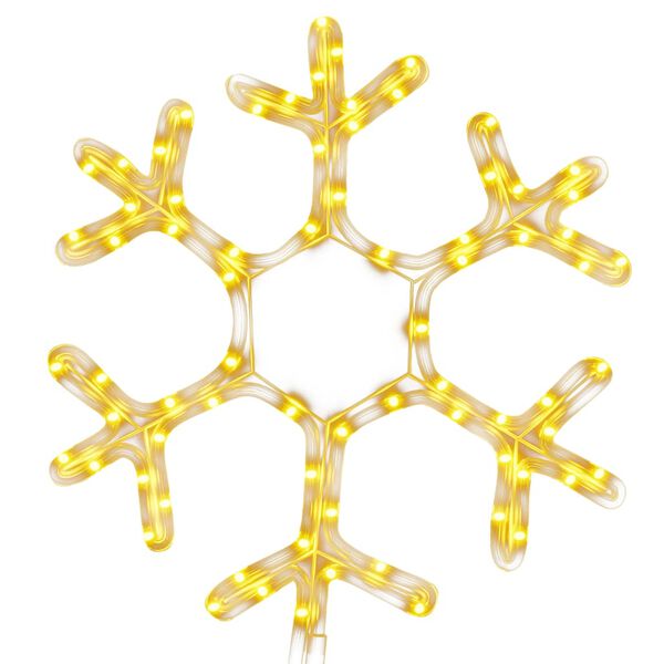 vidaXL Julesnøfnuggfigur med 72 lysdioder varmhvit 38x37 cm