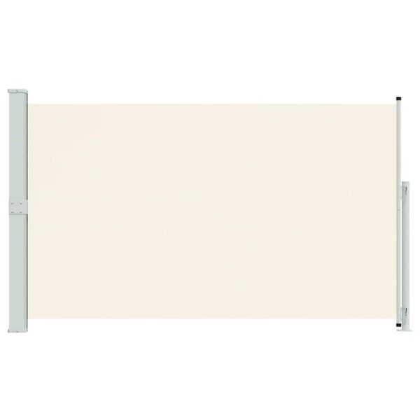 vidaXL Uttrekkbar sidemarkise 180x300 cm kremhvit