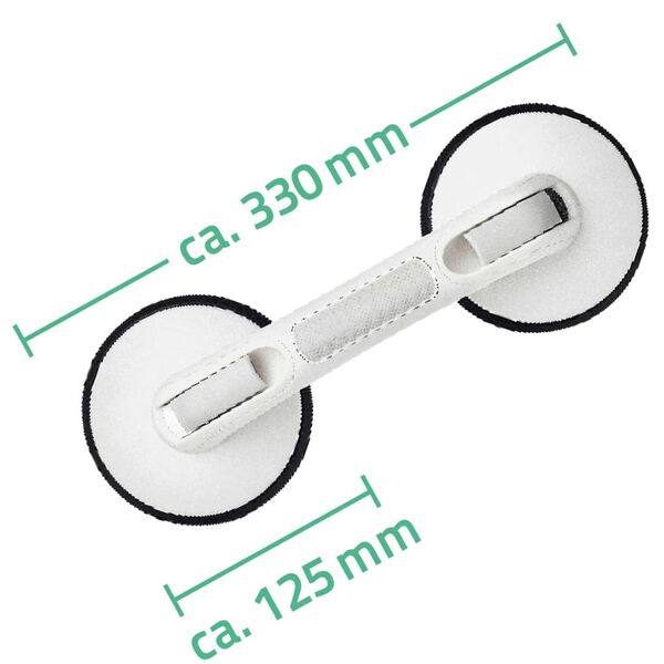RIDDER Gripestang med sugekopper Premium hvit 12,5 cm 80 kg A0243301