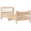 vidaXL Sengeramme med hodegavl 90x200 cm heltre furu