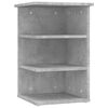 vidaXL Sideskap betonggr&aring; 35x35x55 cm konstruert tre