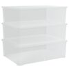 vidaXL Putekasser plast 3 stk 25 L stablebar