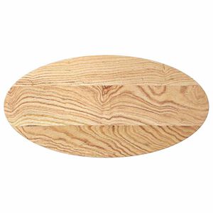 vidaXL Bordplate 80x40x2 cm oval heltre eik