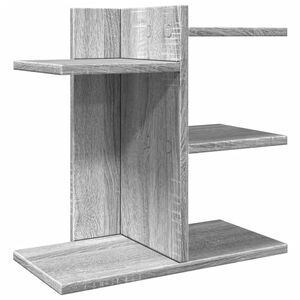 vidaXL Hylle til skrivebord gr&aring; sonoma 42x21,5x42 cm konstruert tre