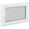 vidaXL Kj&oslash;levindu RISOR 90 x 50 cm PVC og glass Hvit