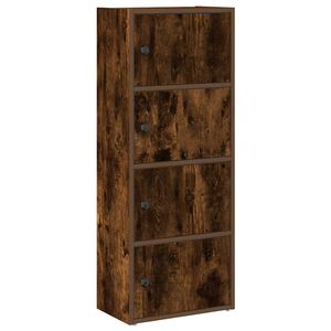 vidaXL Bokhylle r&oslash;kt eik 40x24x102 cm konstruert tre