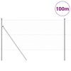 vidaXL Gjerdep&aring;le s&oslash;lv 100 x 1 m (50 mm mesh) St&aring;l