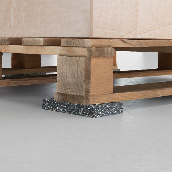 vidaXL Gummiruller Svart 500 x 10 x 0,3 cm Gummi