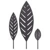 vidaXL Hage Stake 3 stk. 116,5 x 35 x 3 cm Svart St&aring;l