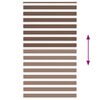 vidaXL Sebragardin brun 130x230 cm stoff bredde 125,9 cm polyester