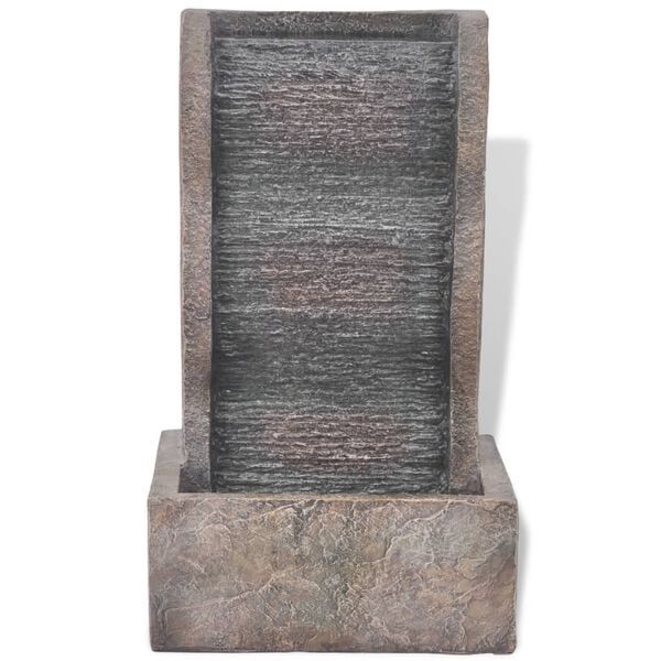 vidaXL Innend&oslash;rs Fontene med LED lys Polyresin