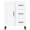 vidaXL Highboard hvit 69,5x34x180 cm konstruert tre