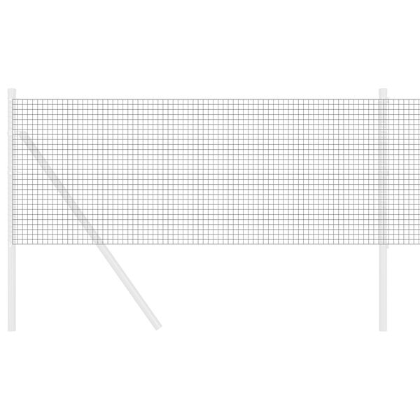 vidaXL Sveist trådgjerde Grå 0.8 x 50 m Stål