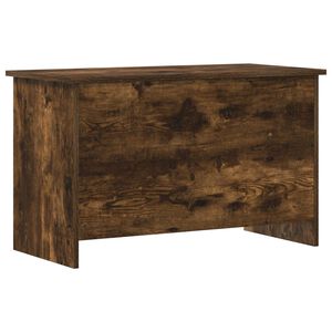 vidaXL Oppbevaringskiste R&oslash;kt Eik 80 x 40 x 50 cm Konstruert tre