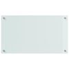 vidaXL Kjøkkenbakplate 2 pcs Hvit 70 x 40 cm herdet glass