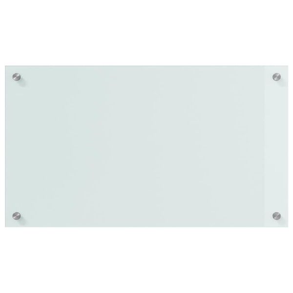 vidaXL Kjøkkenbakplate 2 pcs Hvit 70 x 40 cm herdet glass
