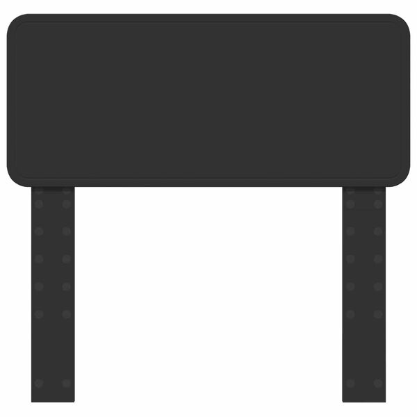 vidaXL Hodegavl med hodegjerde Svart Eik 75 cm Konstruert tre