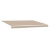 vidaXL Innvendbar Markise Beige 450 &times; 300 cm Polyester og st&aring;l