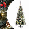 vidaXL Kunstig juletre med 150 LED gr&oslash;nn 120 cm PVC og plast og st&aring;l