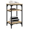 vidaXL Sidebord sonoma eik 35x30x60 cm konstruert tre