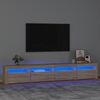 vidaXL TV-benk med LED-lys sonoma eik 240x35x40 cm