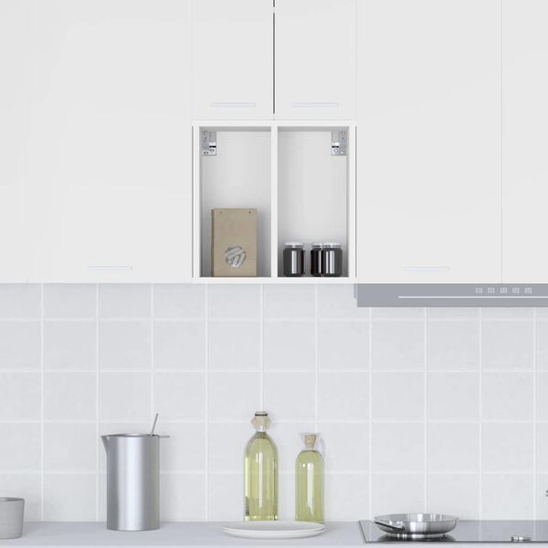 vidaXL Hengende skap med lagring Hvit 40 x 29,5 x 40 cm Konstruert tre