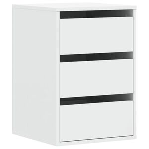 vidaXL Kommode hvit 40x41x58 cm konstruert tre