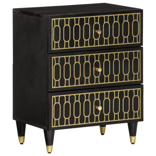 vidaXL Nattbord 50x33x60 cm heltre mango