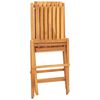 vidaXL Klappstoler 2 stk 47x47x89 cm heltre teak
