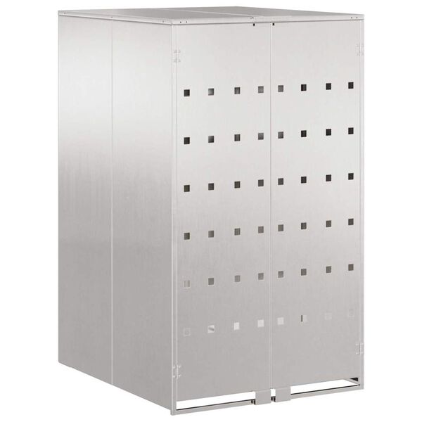 vidaXL Oppbevaring av hjulbeholder med gassløftlokk for 240L beholder