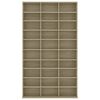vidaXL CD-hylle sonoma eik 102x16x177,5 cm konstruert tre
