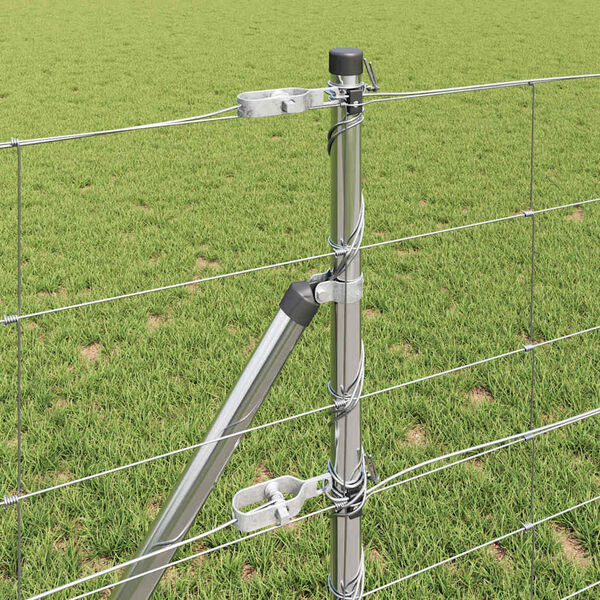 vidaXL Gjerdep&aring;le Galvanisert 25 x 0,8 m St&aring;l