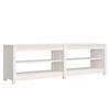 vidaXL Skobenk hvit 160x36,5x50 cm heltre furu
