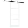 vidaXL Skyved&oslash;r ORKDAL Hvit og svart 93 x 211 cm