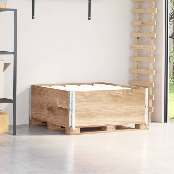 vidaXL Pallekarmer 2 stk 100x100 cm heltre furu