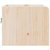 vidaXL Nattbord med skuff 2 pcs Brun 38 x 36 x 29,5 cm Heltre furu