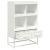 vidaXL Highboard hvit 68x39x111,5 cm stål