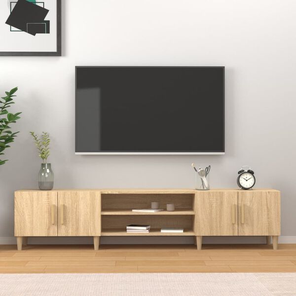 vidaXL TV-skap Sonoma eik 180x31,5x40 cm konstruert tre