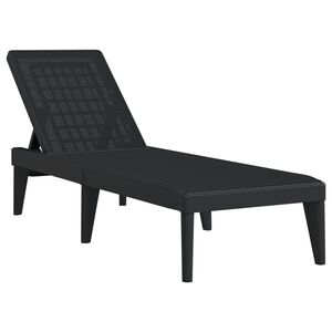 vidaXL Solseng antrasitt 186x60x29 cm PP